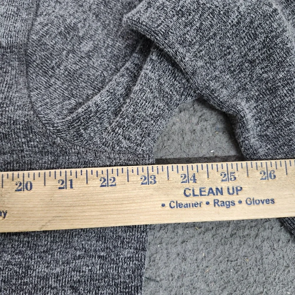 Gap Sweater Mens Large Gray 1/4 Zip Mock Neck Knit Pullover Casual Long Sleeve